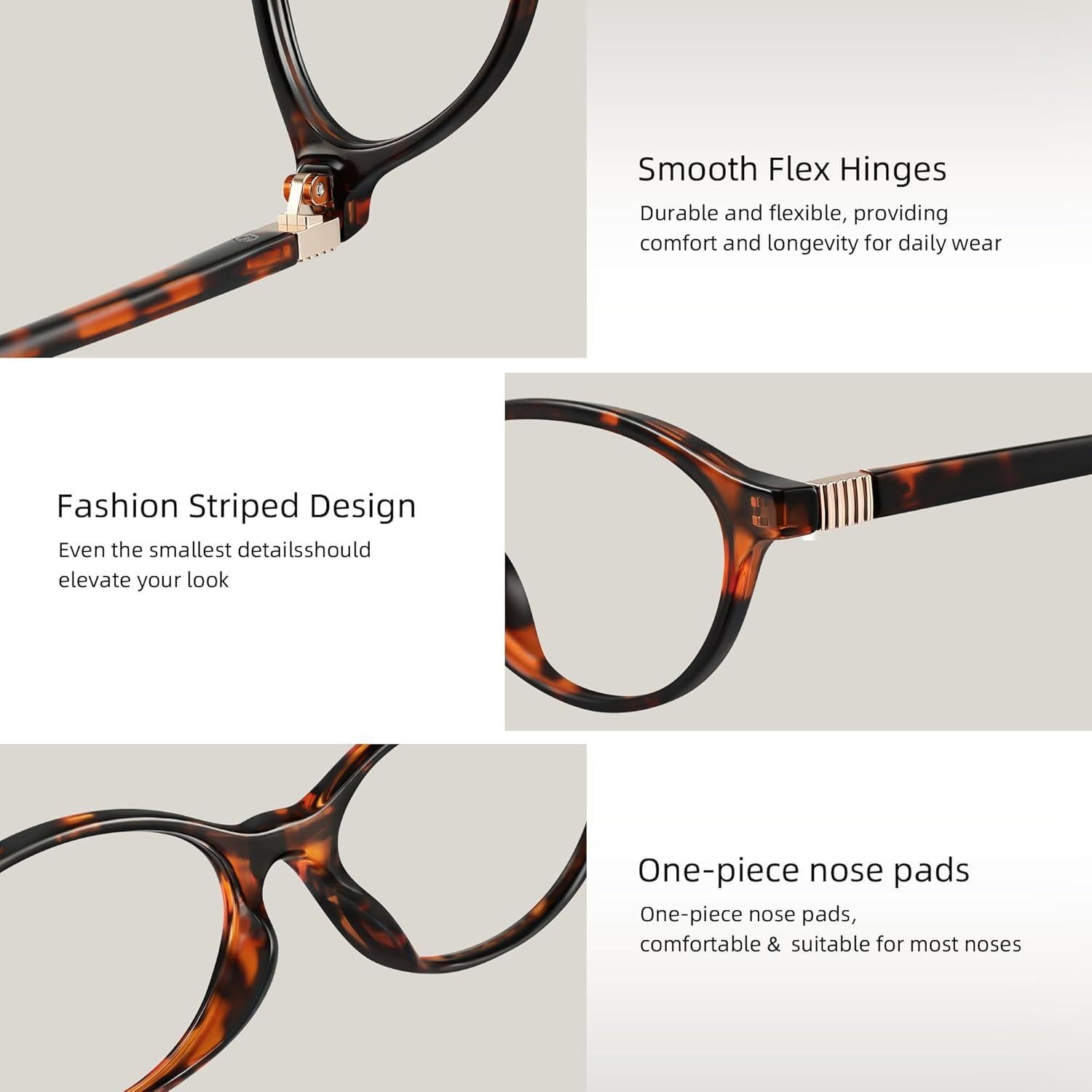 Gafas de Luz Azul Resjok para Mujer - Marco Ovalado A01