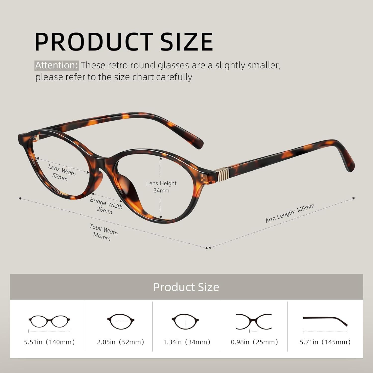 Gafas de Luz Azul Resjok para Mujer - Marco Ovalado A01