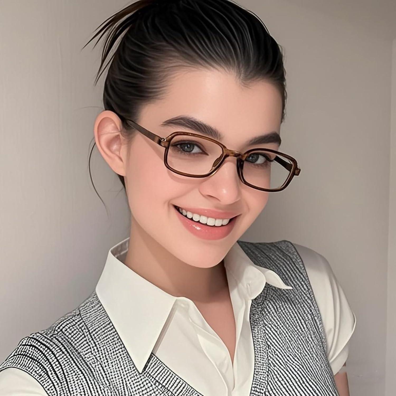 Gafas Bloqueadoras de Luz Azul WHHJM Cuadradas Unisex