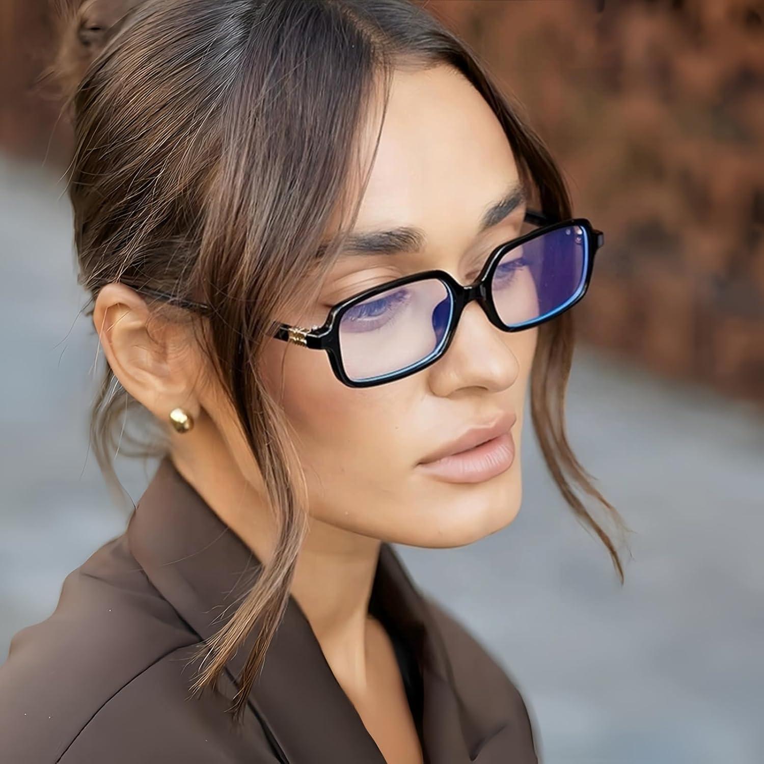 Gafas Bloqueadoras de Luz Azul WHHJM Cuadradas Unisex