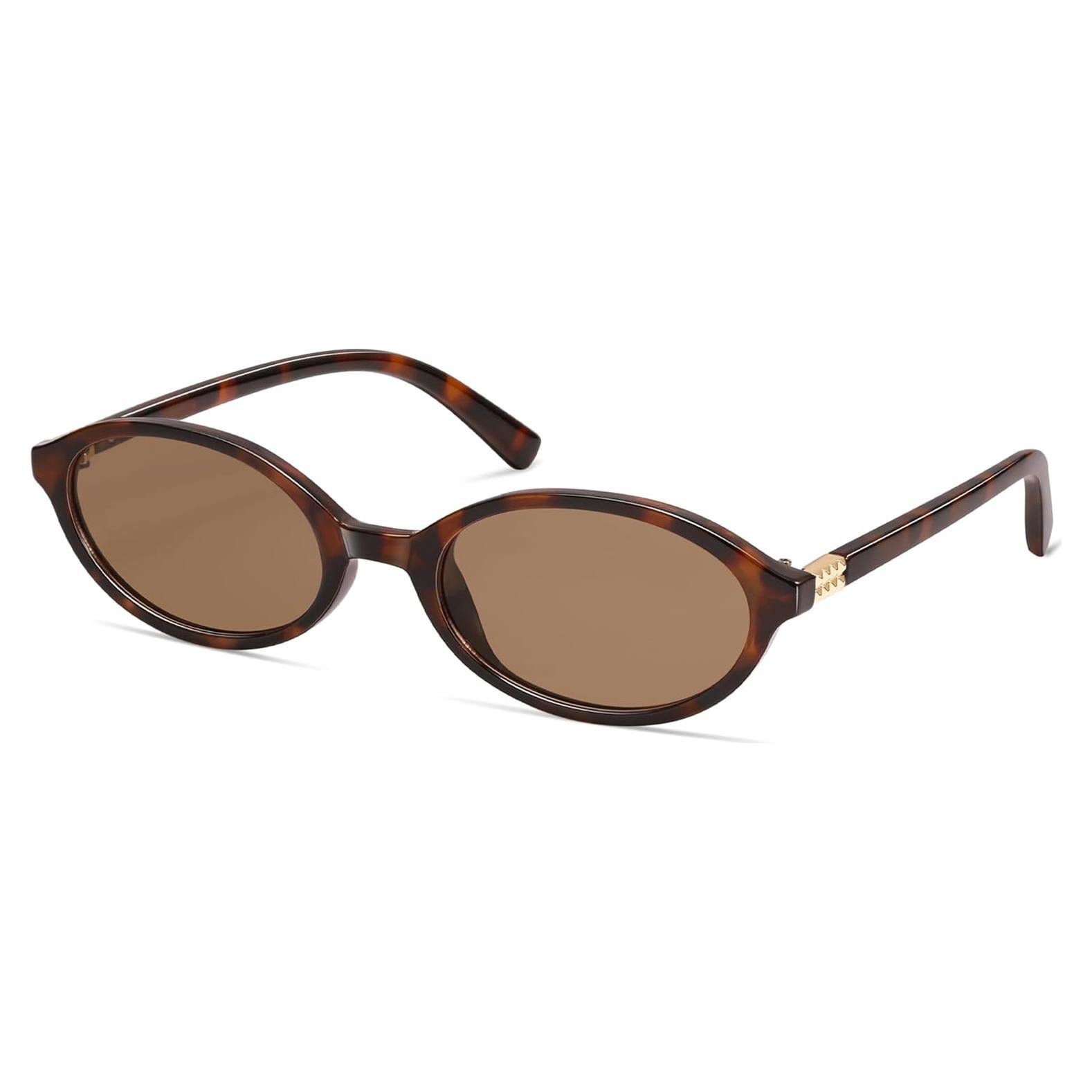 Gafas de sol ovaladas retro AP3728 UV400 unisex tortuga
