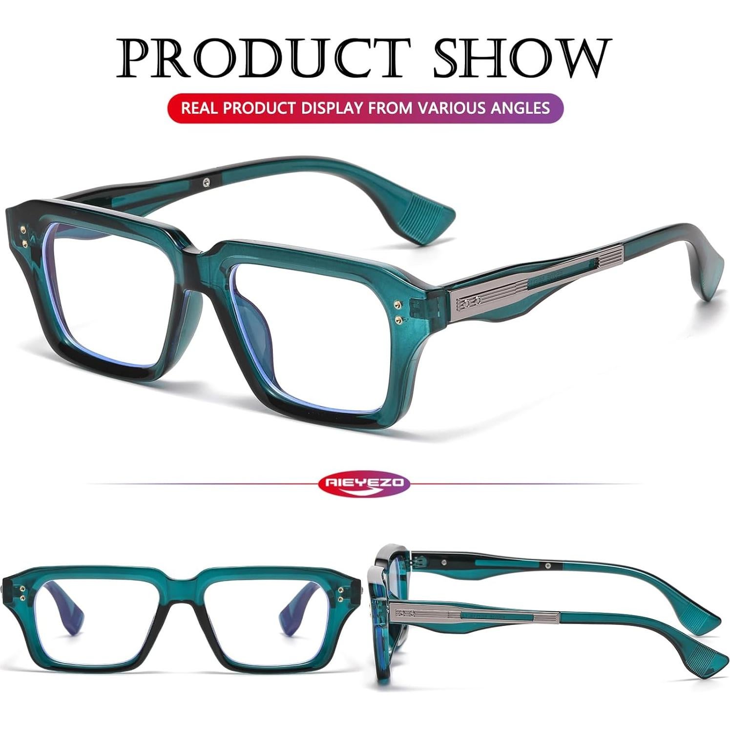 Gafas de Luz Azul AIEYEZO Retro para Hombres y Mujeres