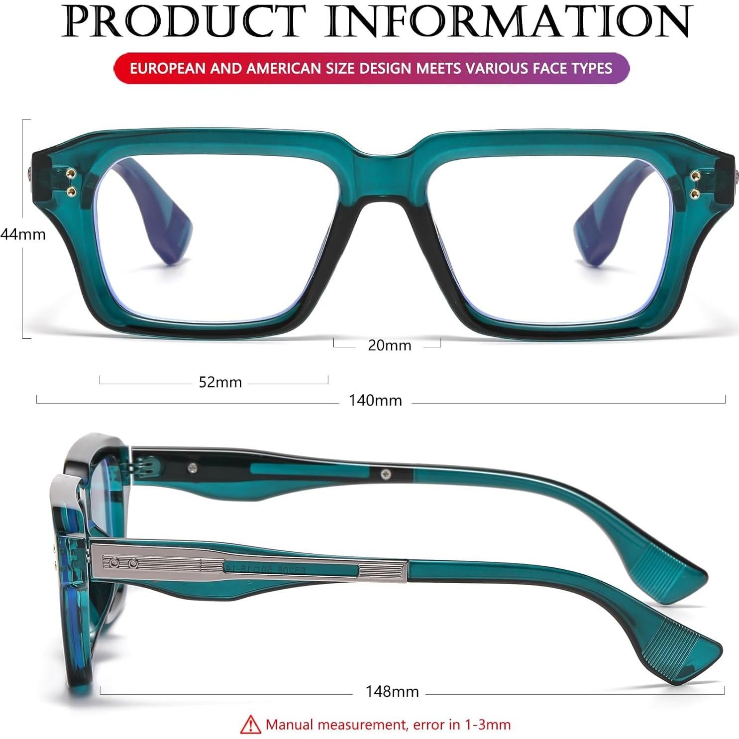 Gafas de Luz Azul AIEYEZO Retro para Hombres y Mujeres