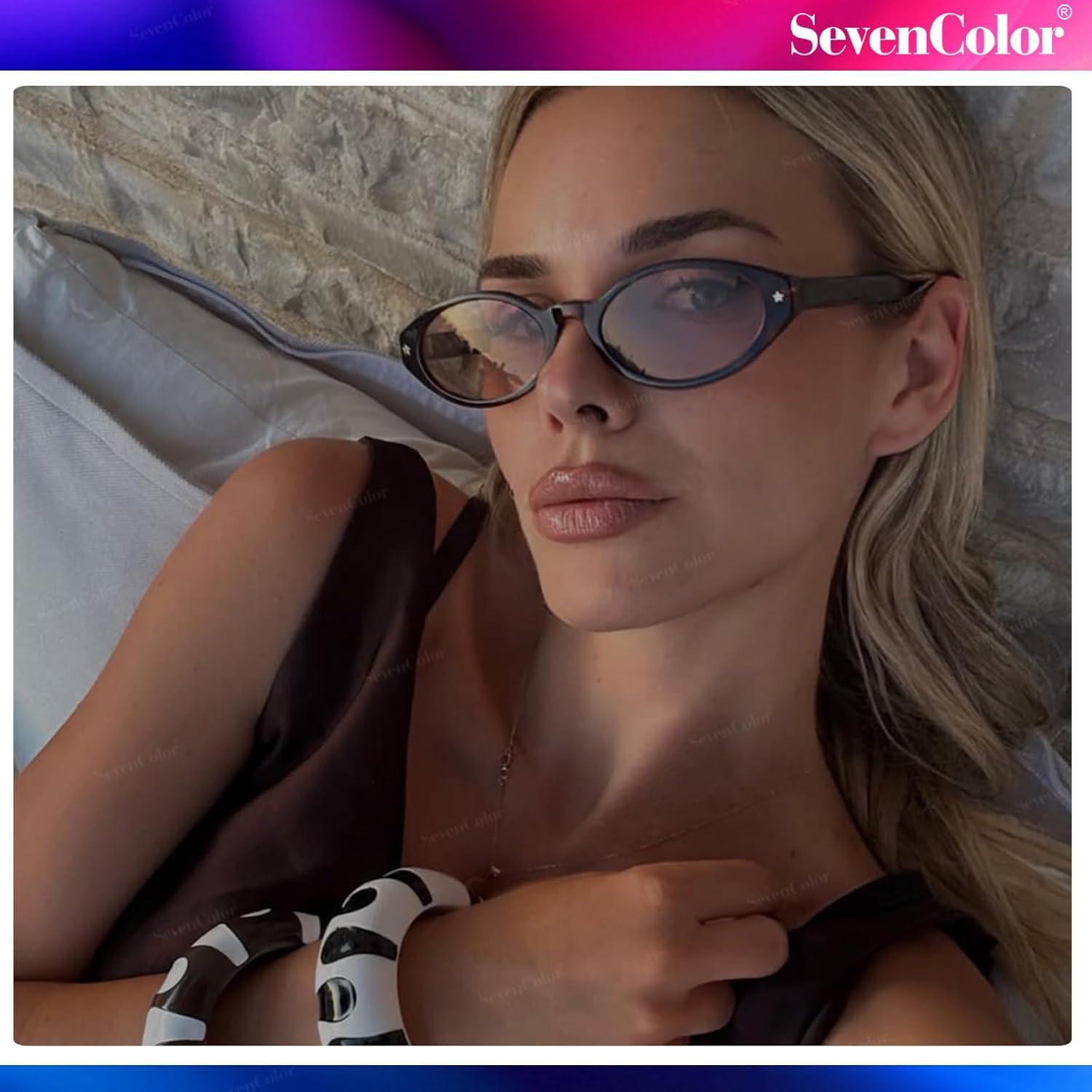 Gafas de sol ovaladas retro SevenColor SC2508 UV400