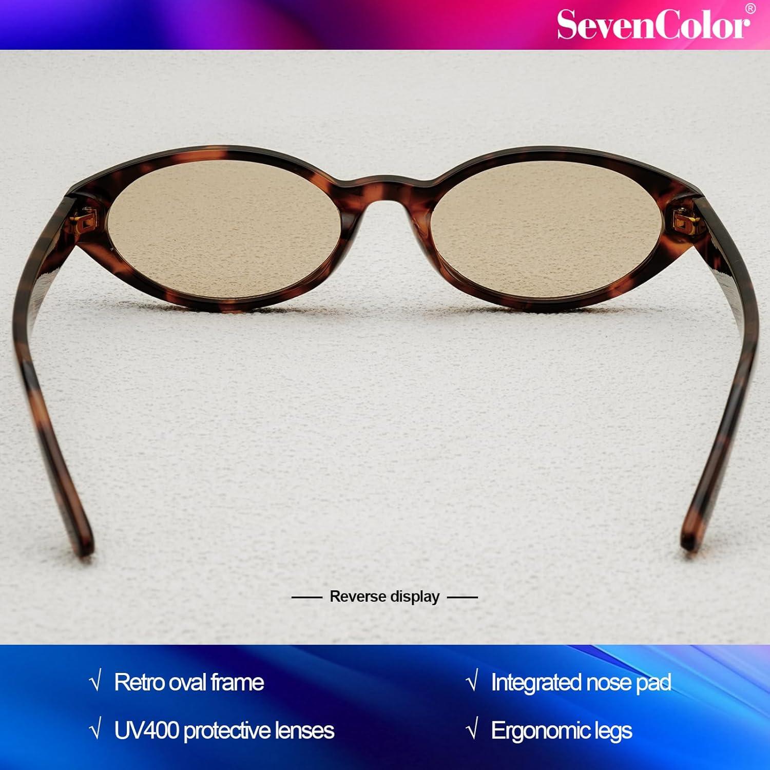 Gafas de sol ovaladas retro SevenColor SC2508 UV400