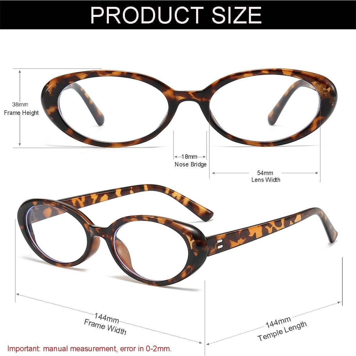 Gafas Ovaladas NIDOVIX Unisex con Lente Anti-azul 54mm