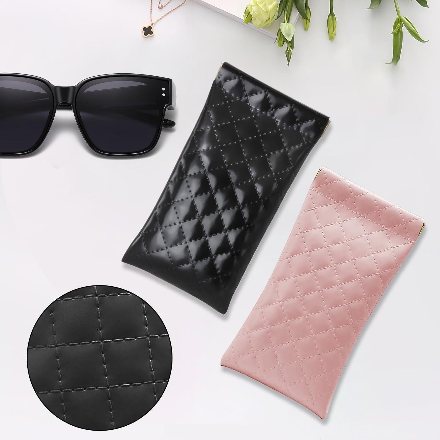 Estuches de Cuero ZACI para Gafas de Sol - 2 Bolsas Portátiles