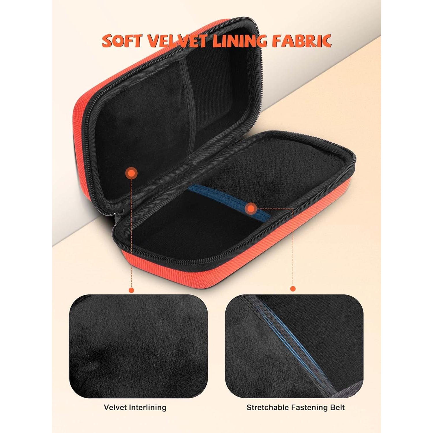 Estuche Doble para Gafas MERDTTES Naranja Funda Dura EVA