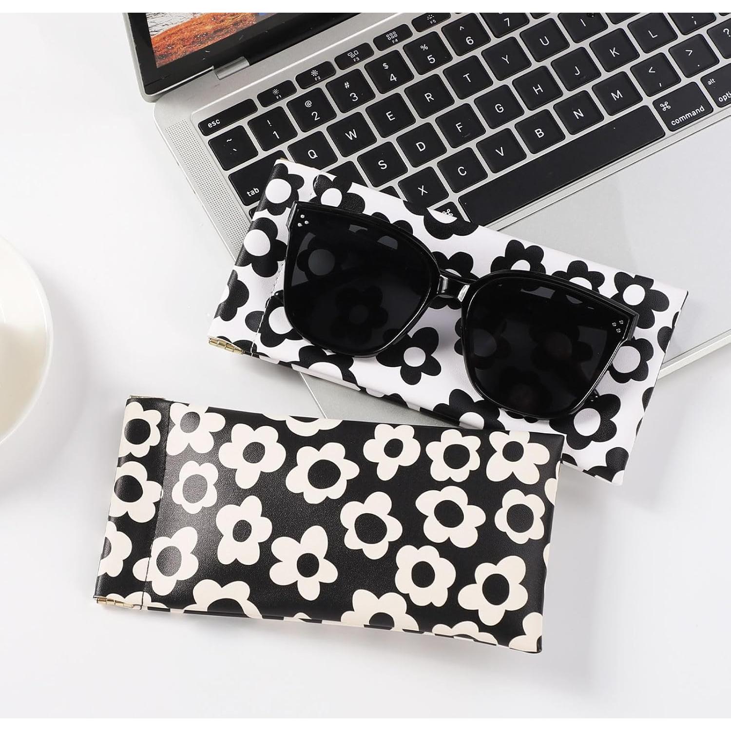 Estuche para Gafas Sightor 2 PCS Cuero Impermeable 18x9 cm