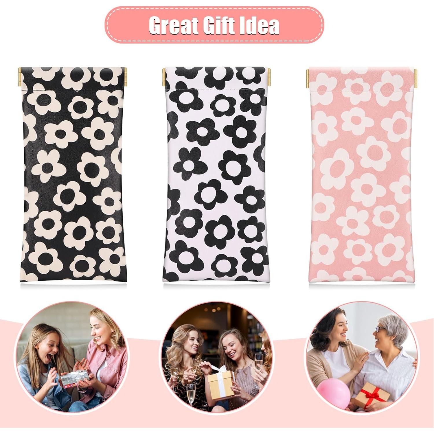 Estuche para Gafas Sightor 2 PCS Cuero Impermeable 18x9 cm