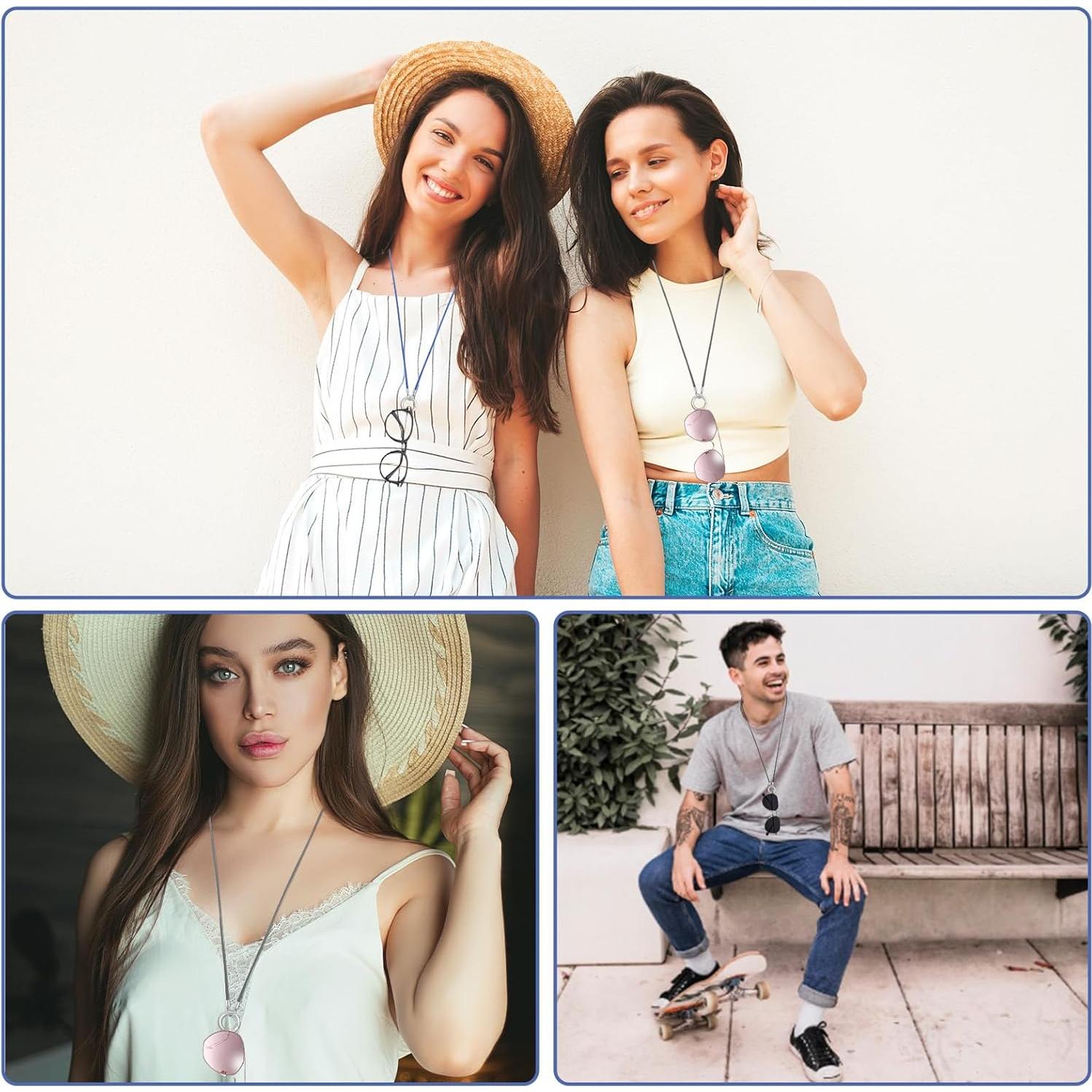 Anillo de Collar para Gafas Eldraqth 3 Pcs Acero Inoxidable