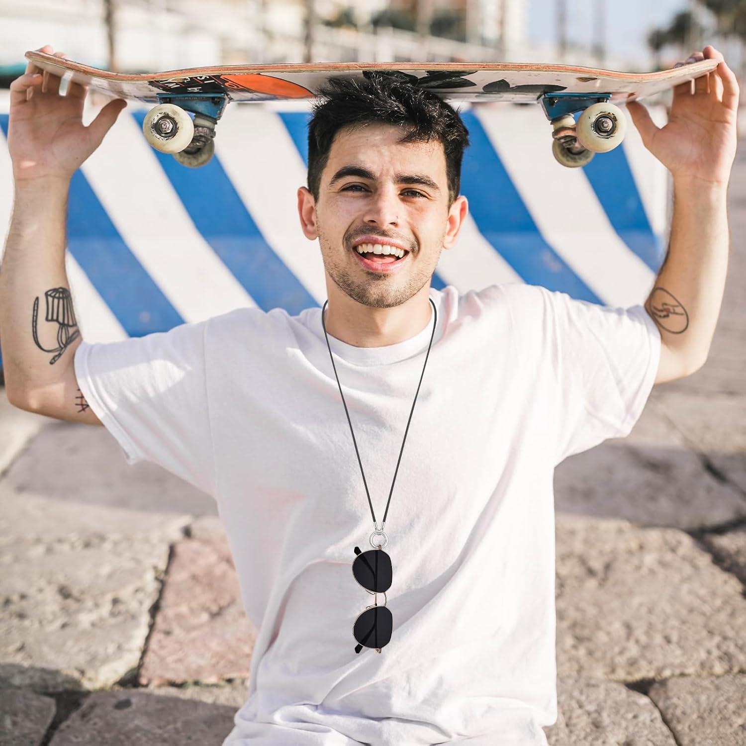 Anillo de Collar para Gafas Eldraqth 3 Pcs Acero Inoxidable