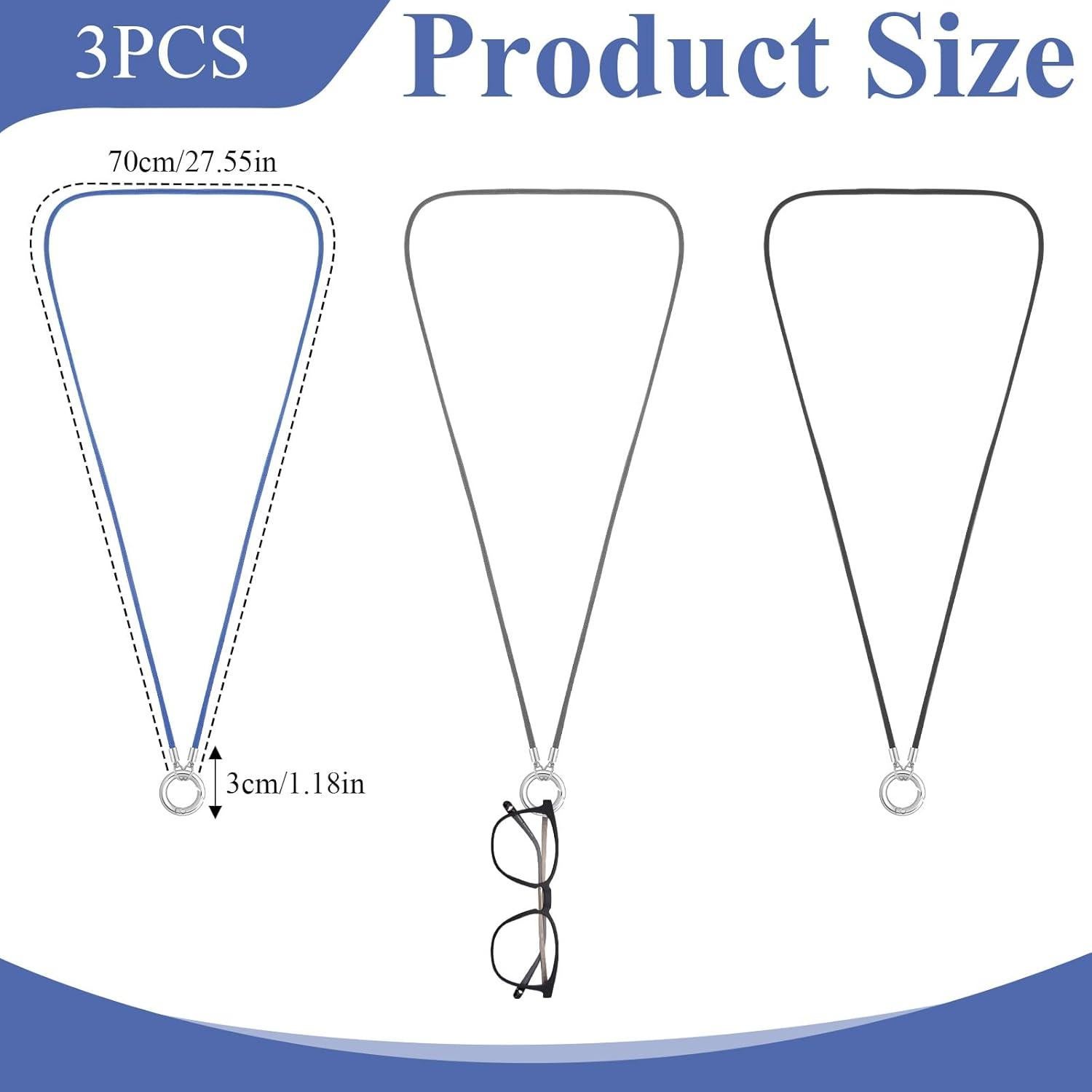 Anillo de Collar para Gafas Eldraqth 3 Pcs Acero Inoxidable