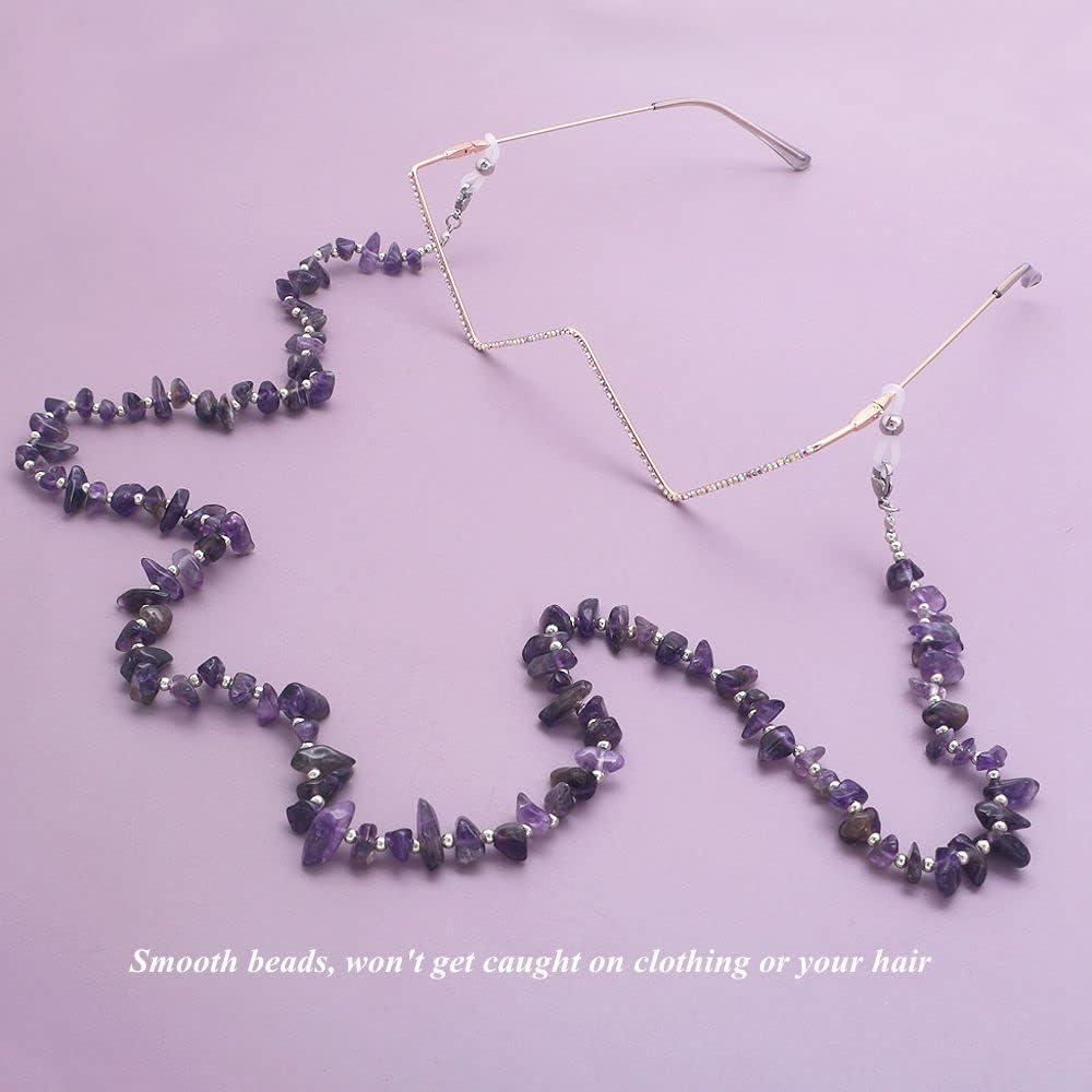 Cadena de Gafas KAI Top con Cuentas de Piedra - 75 cm