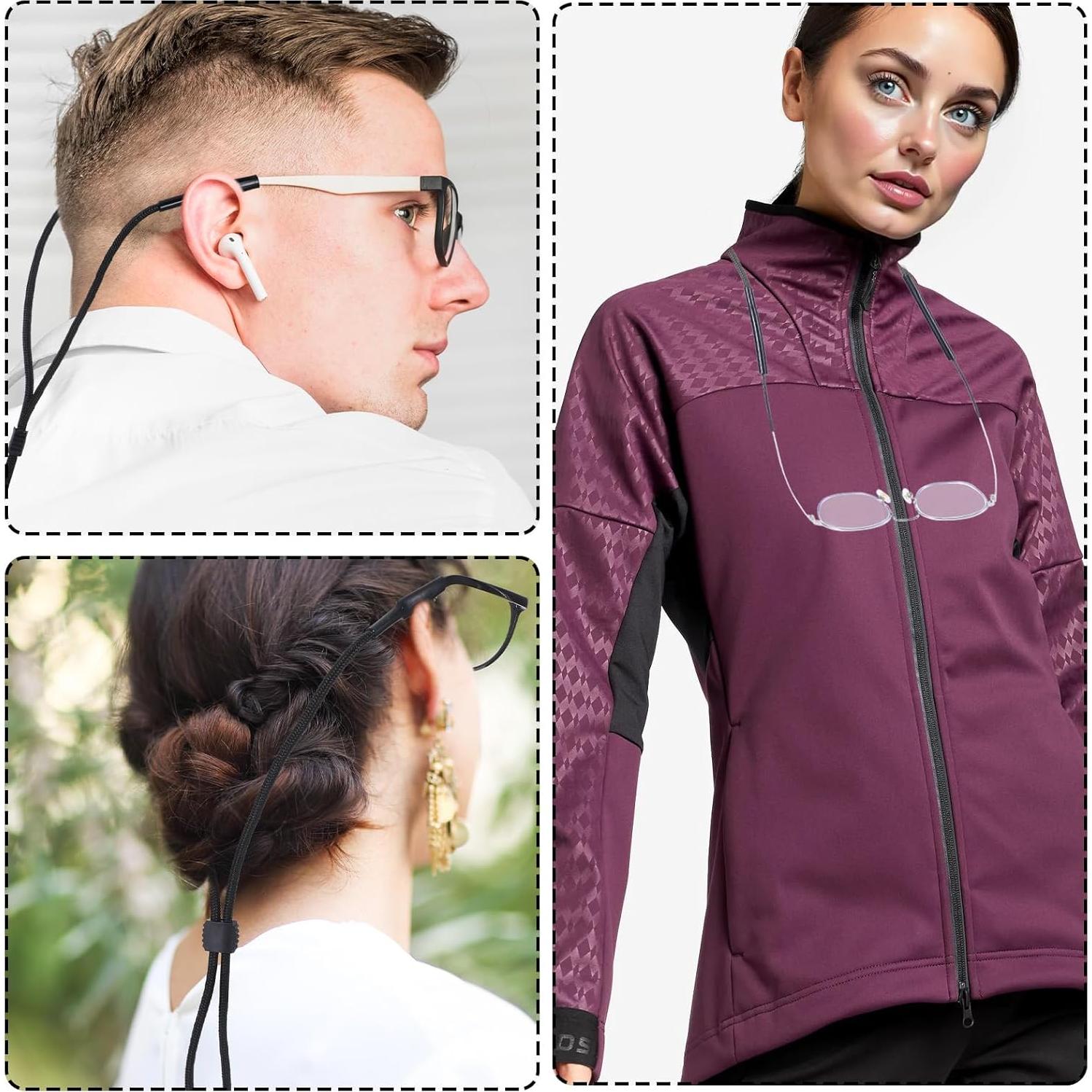 Correa para Gafas Ajustable HJZHII - 3 Piezas Nylon/Silicona