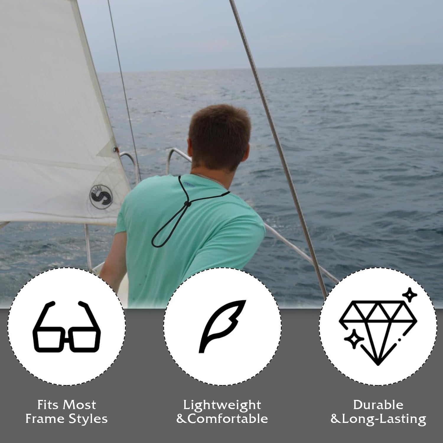 Correa para Gafas Ajustable HJZHII - 3 Piezas Nylon/Silicona