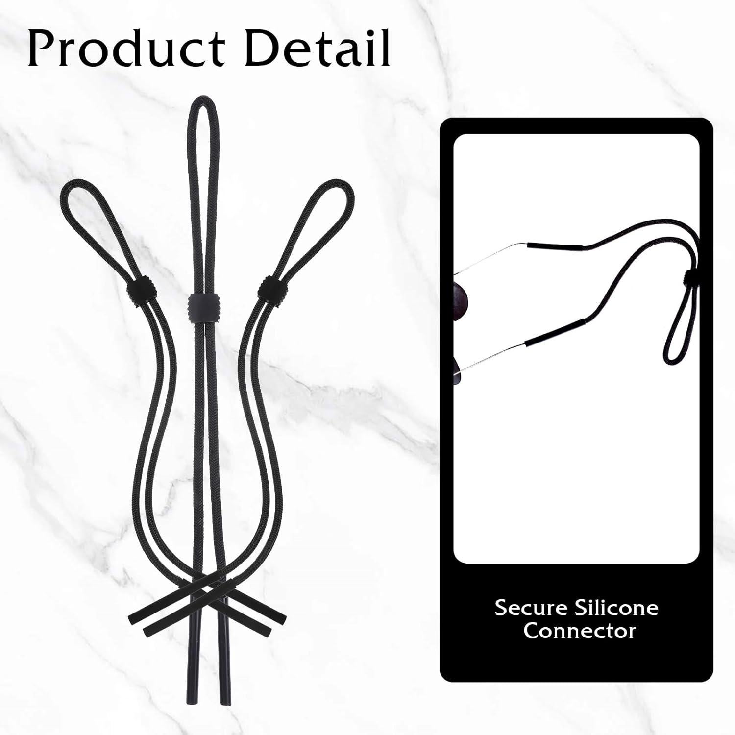 Correa para Gafas Ajustable HJZHII - 3 Piezas Nylon/Silicona