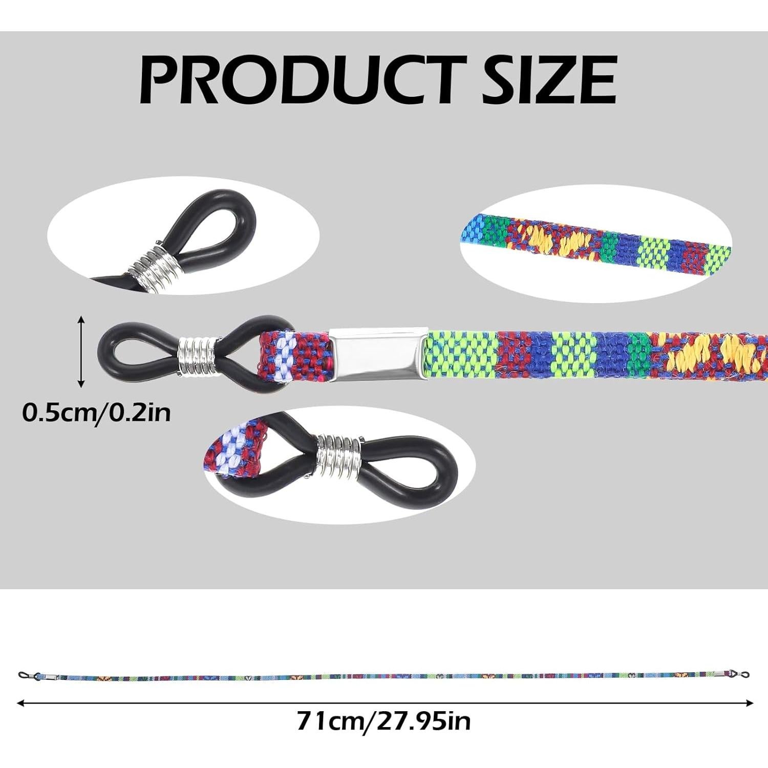 Cadena de Gafas Ouligay Unisex, 8 Piezas, Ajustable, Zinc