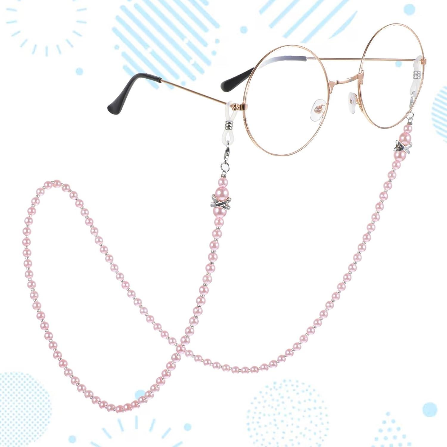 Cadena de Gafas Classicseali 4 Piezas Perlas Acrílico Mujeres