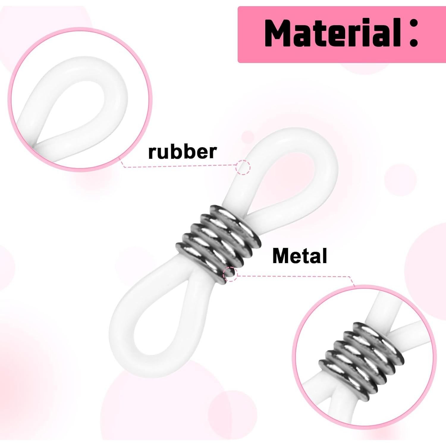 80 Anillos de Silicona para Gafas InnoHHustle Ajustables