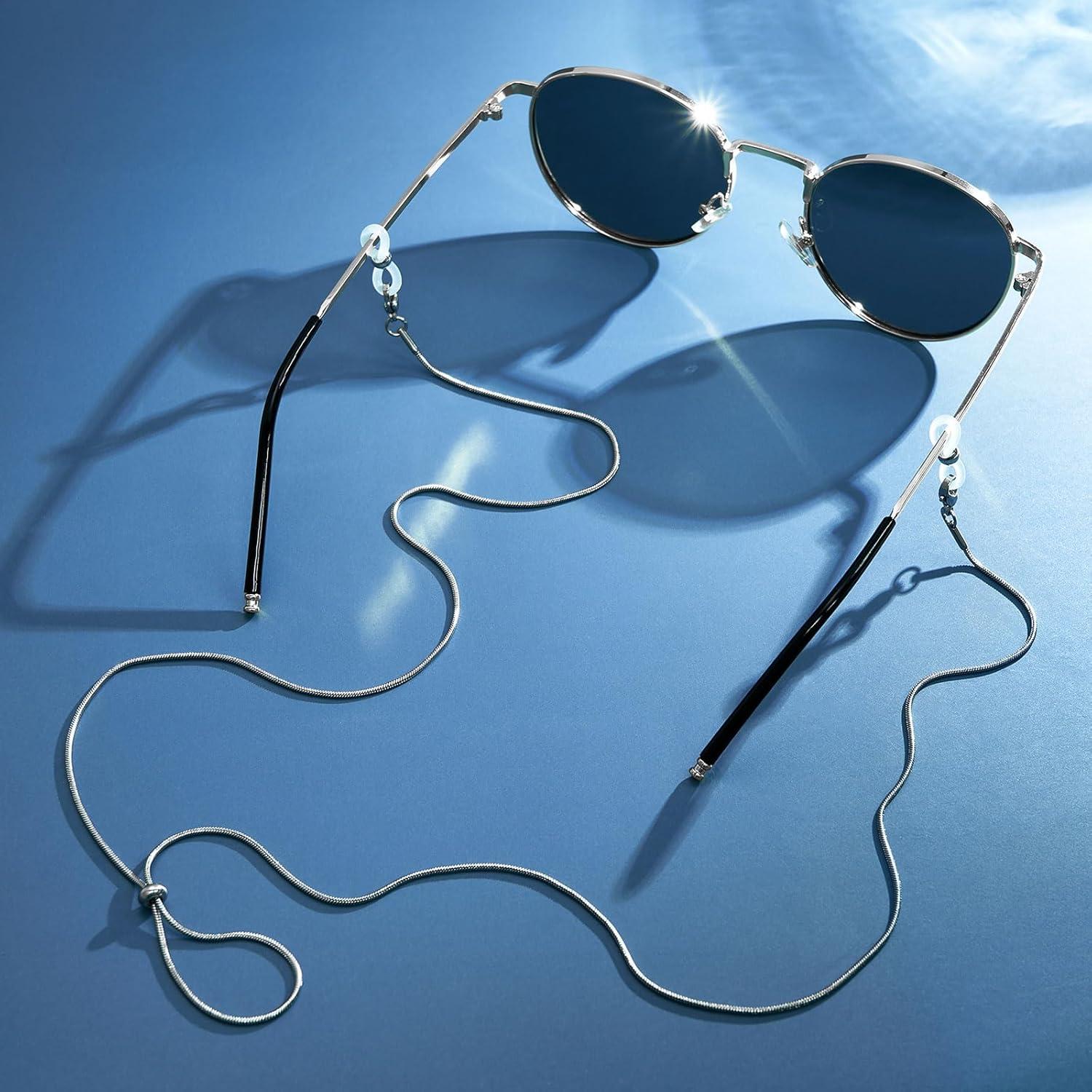 Cadena de Gafas WOZEAH para Mujeres - Acero Inoxidable 78 cm