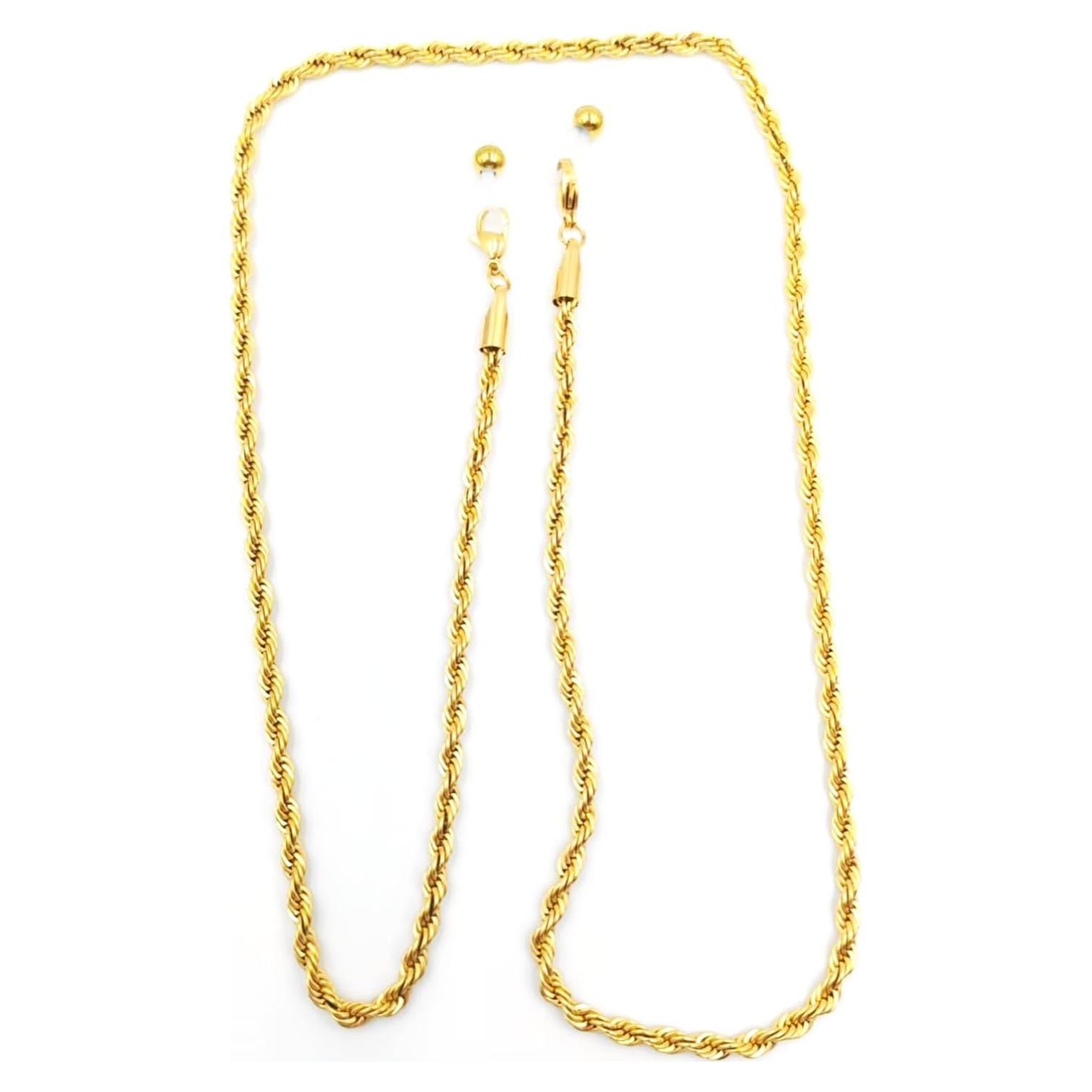 Soporte para Gafas de Acero Inoxidable Dorado 75.9 cm