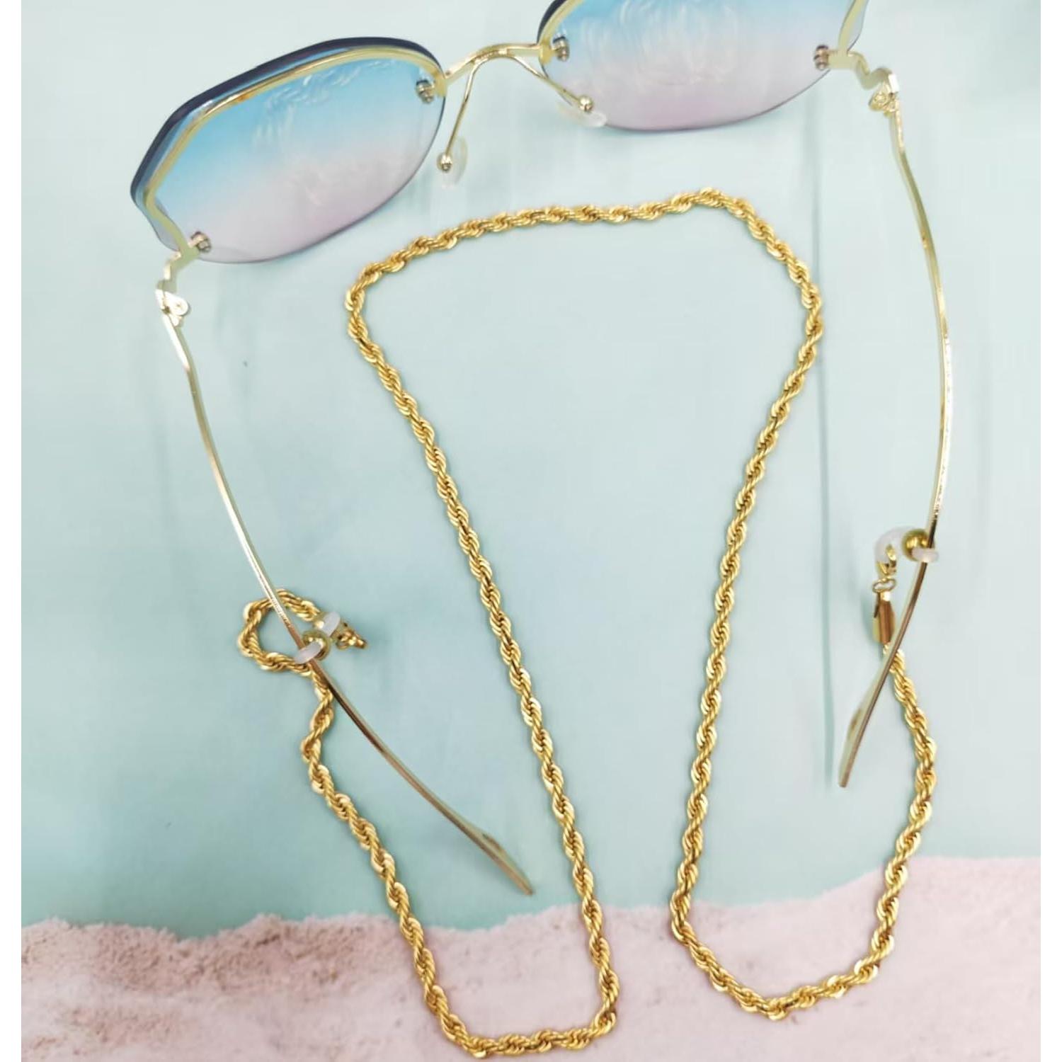 Soporte para Gafas de Acero Inoxidable Dorado 75.9 cm