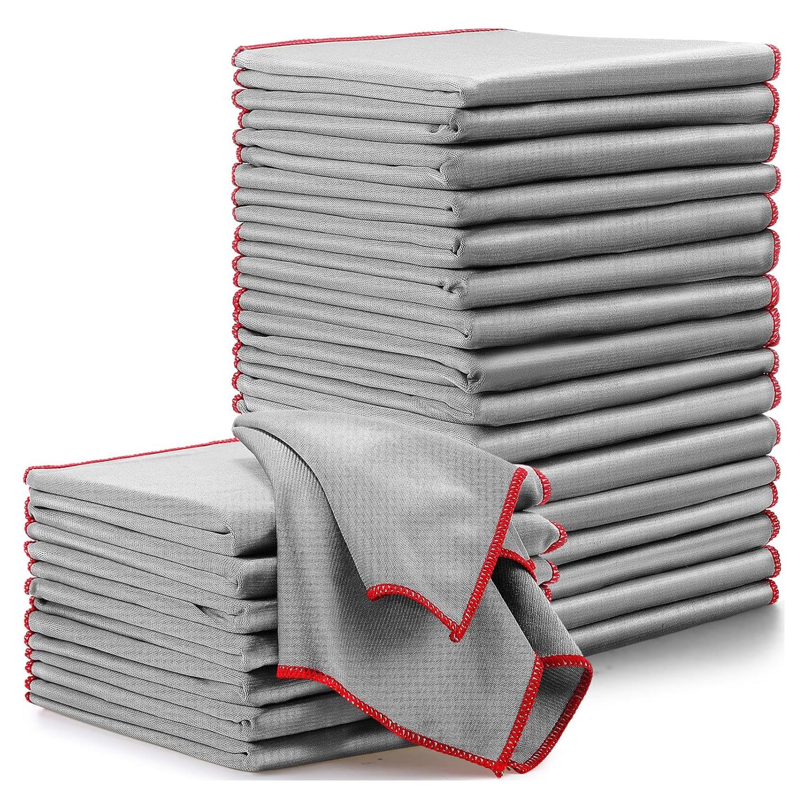 Paquete de 24 Paños de Microfibra Maxcheck 40x40 cm Gris