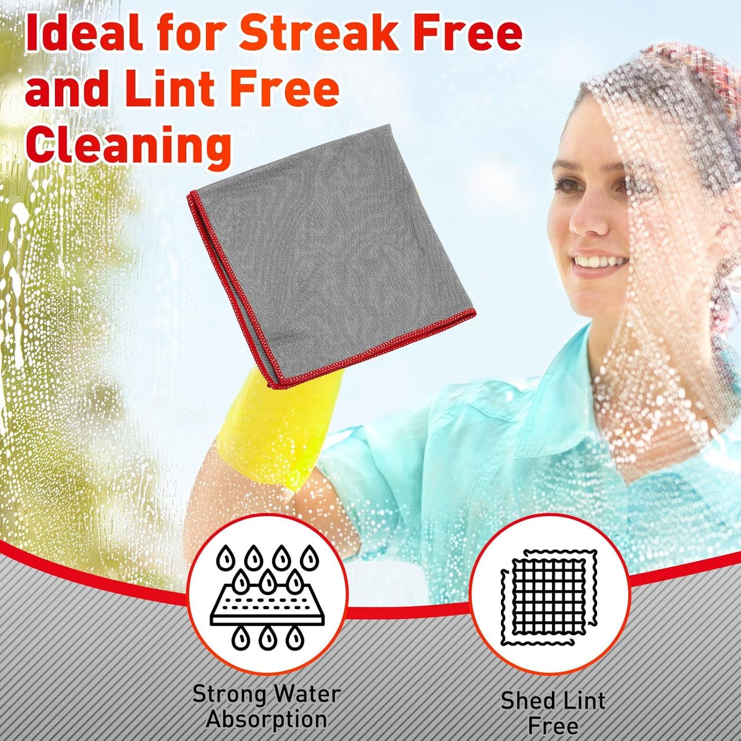 Paquete de 24 Paños de Microfibra Maxcheck 40x40 cm Gris