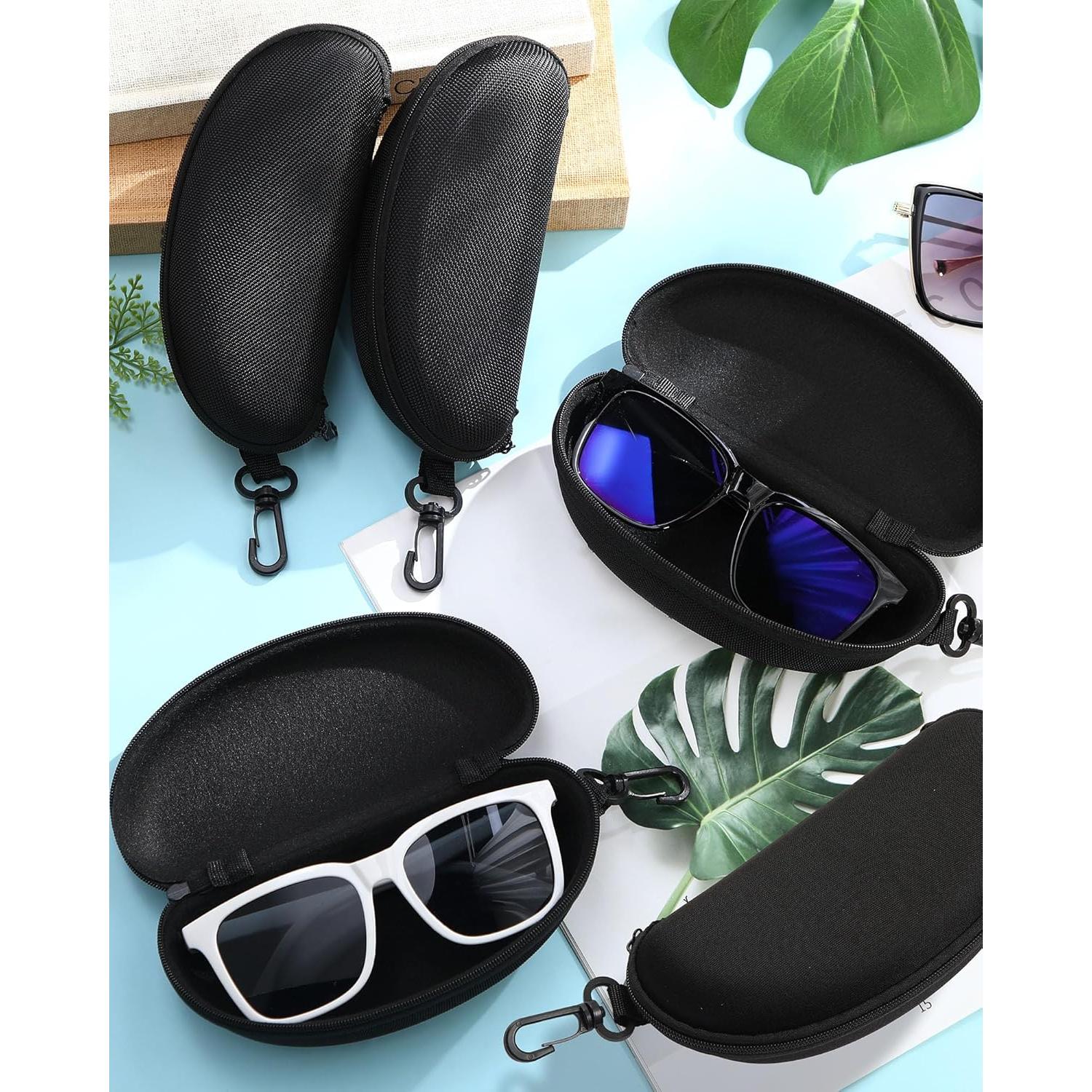 Estuche Duro para Gafas de Sol Treela - 24 Piezas Negro