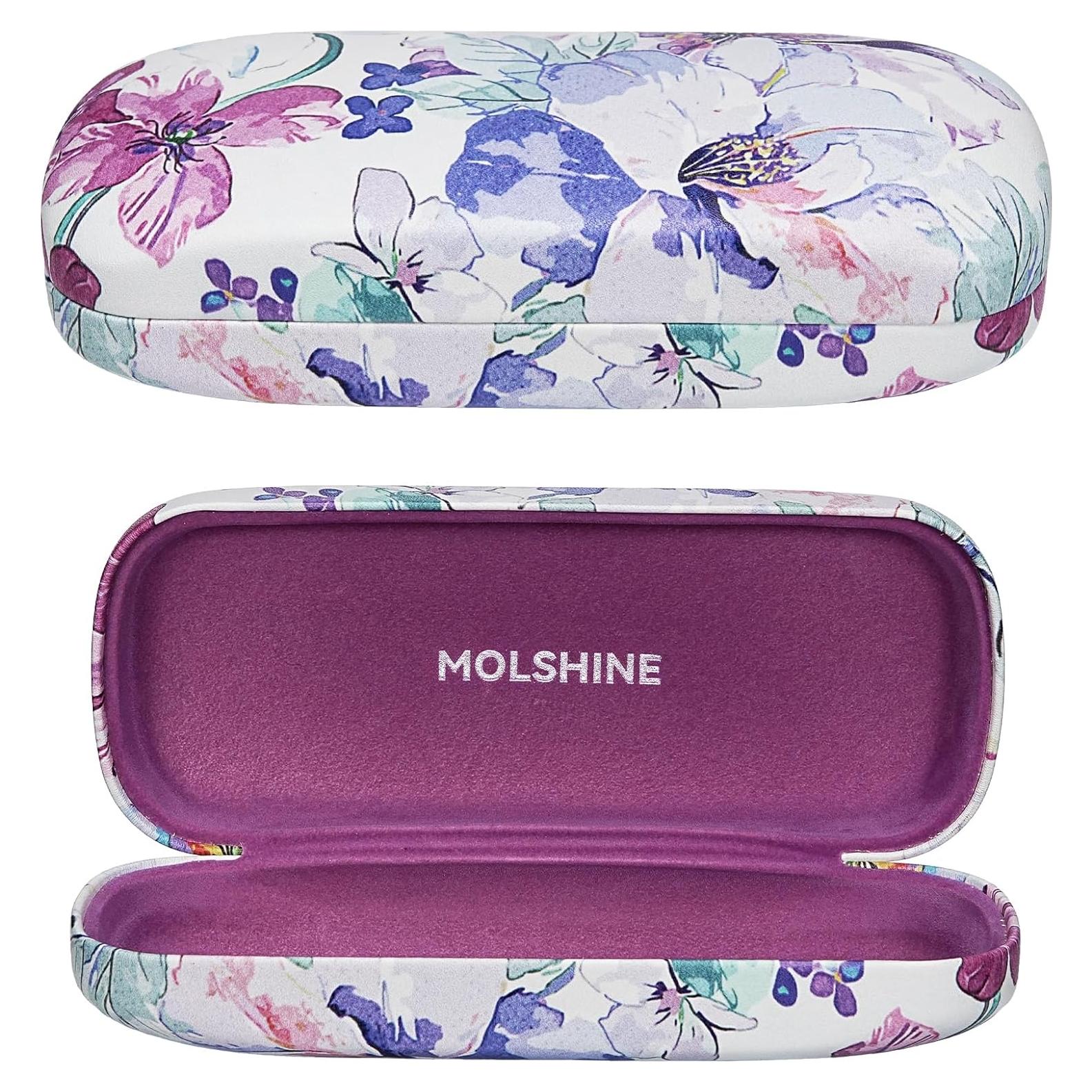 Funda Dura para Gafas de Sol Molshine Unisex Azul y Blanco