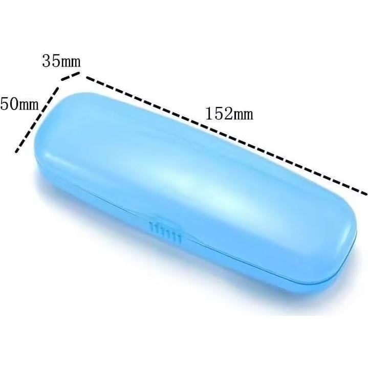 Estuches de Plástico Transparente WLngtv para Gafas - 2 Pcs