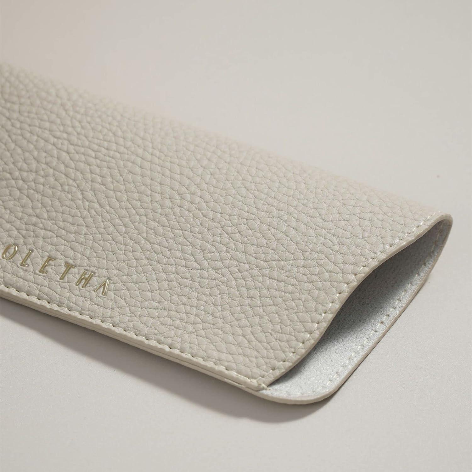 Estuche de Gafas Suave OLETHA Taupe Claro 16x22cm