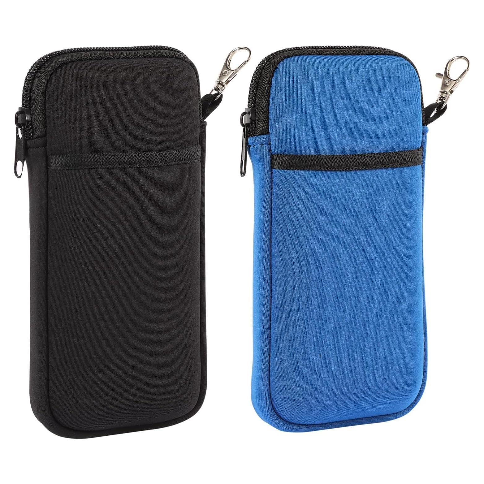 Estuche Doble para Gafas ANLIOTO - Neopreno, 2 Pcs, Negro y Azul