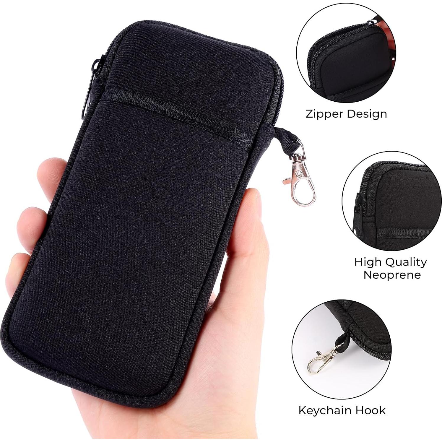 Estuche Doble para Gafas ANLIOTO - Neopreno, 2 Pcs, Negro y Azul