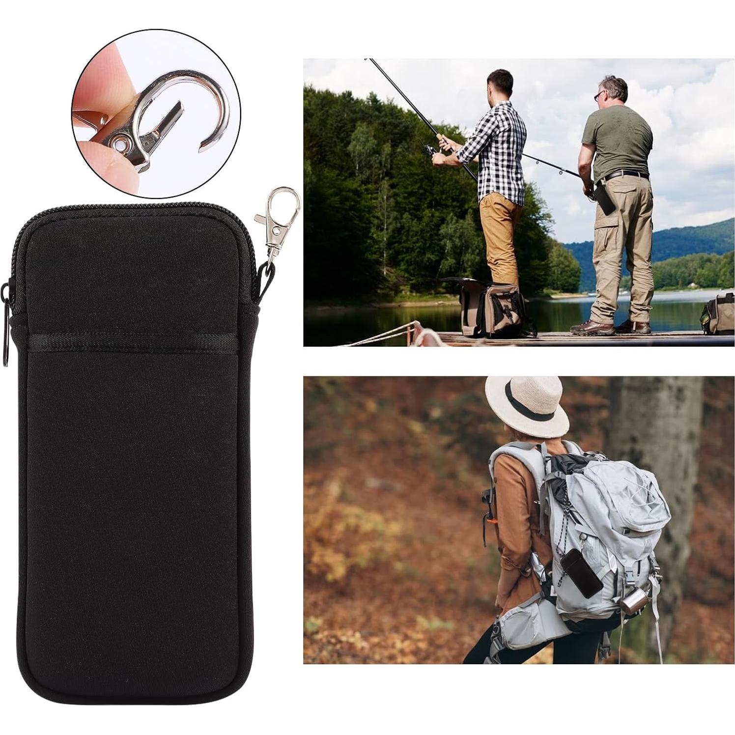 Estuche Doble para Gafas ANLIOTO - Neopreno, 2 Pcs, Negro y Azul