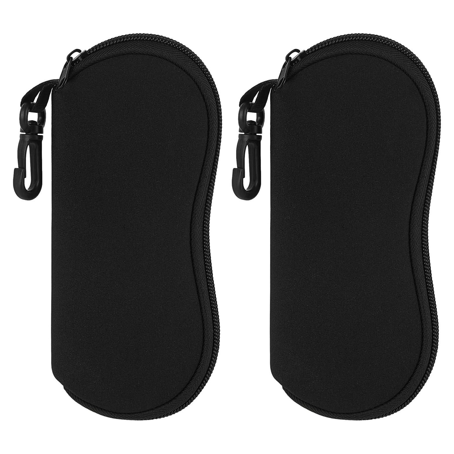 Estuche para Gafas Mkono Neopreno Ultra Ligero Negro 2 Pzs