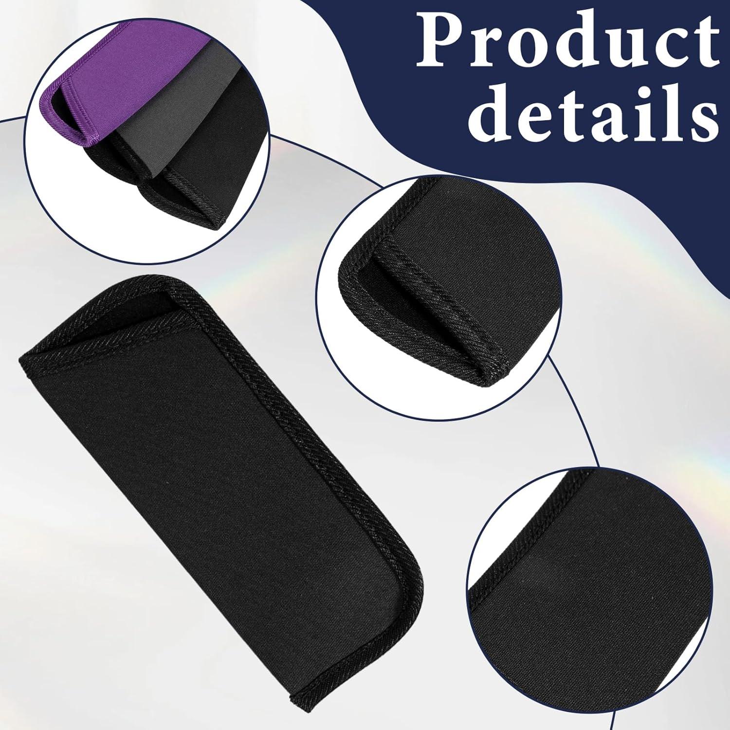 Paquete de 3 estuches suaves para gafas EVA - Negro, Púrpura, Gris