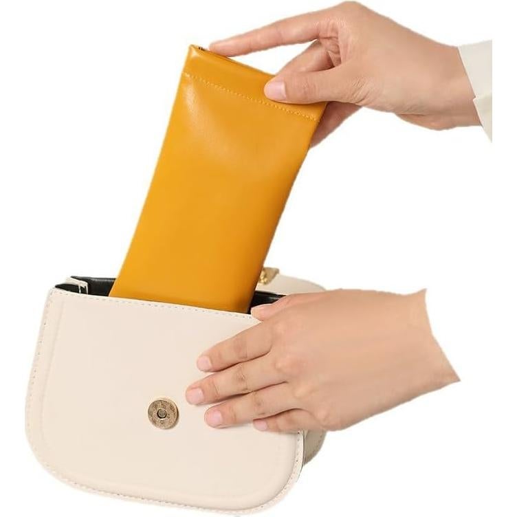 Paquete de 4 estuches suaves PU para gafas de sol - Naranja, Azul, Verde, Rosa