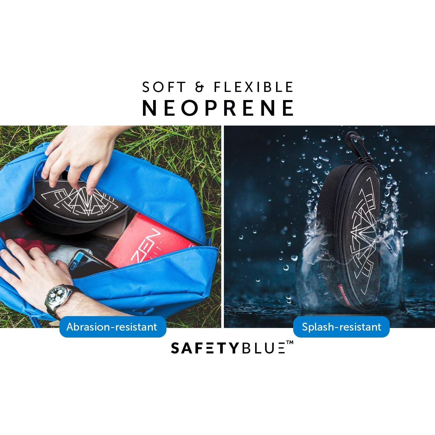 Funda de Gafas SafetyBlue™ con Forro Antirrayaduras - Ligera y Resistente