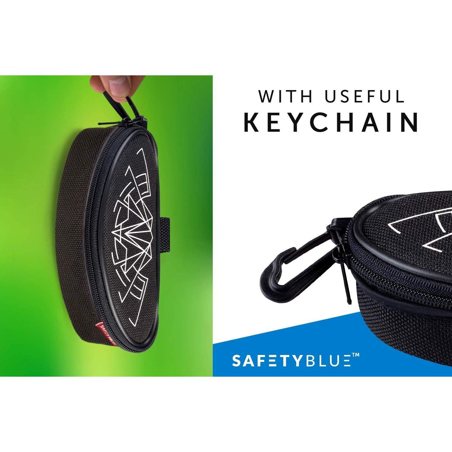 Funda de Gafas SafetyBlue™ con Forro Antirrayaduras - Ligera y Resistente