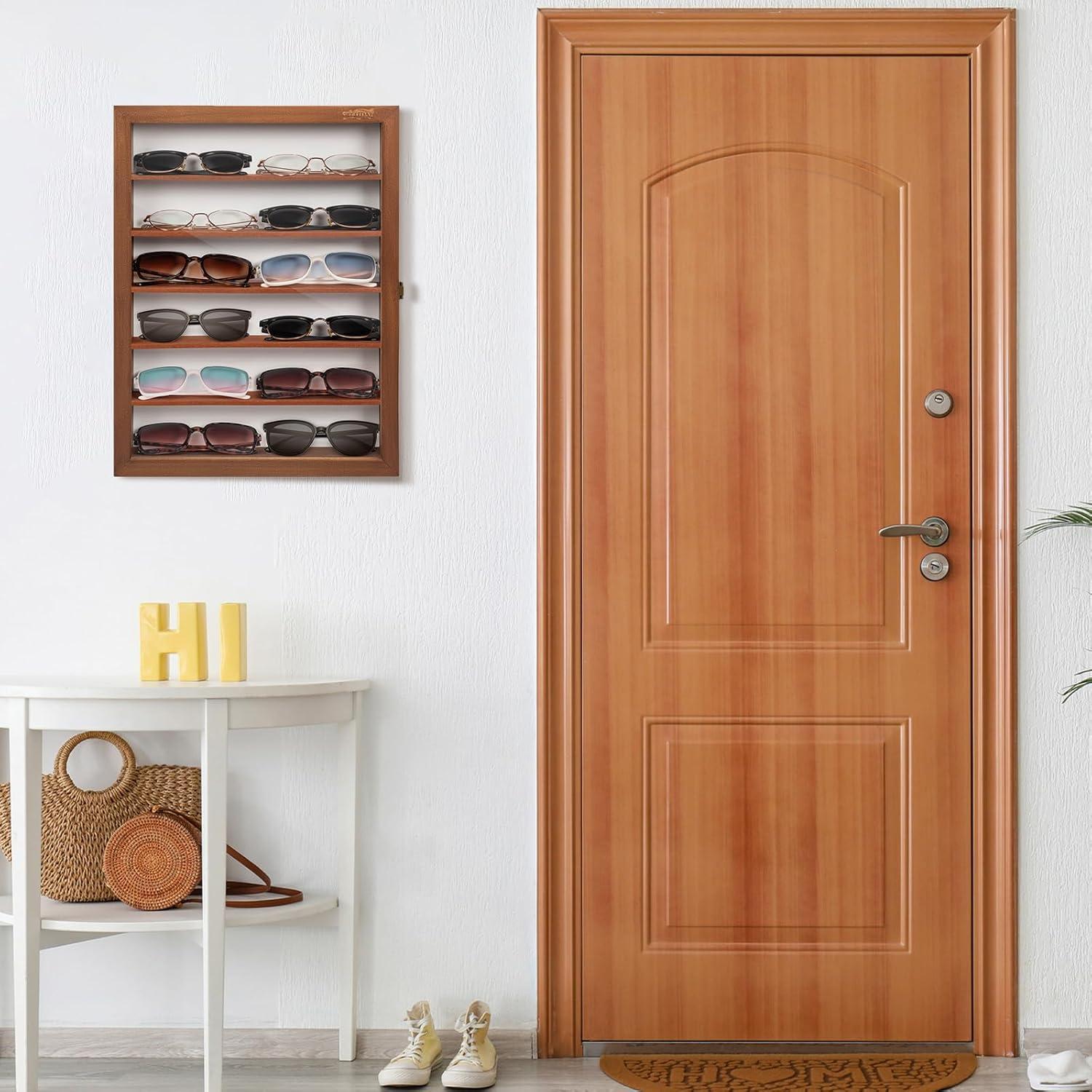 Estuche de exhibición de gafas de sol WELIDAY grande marrón