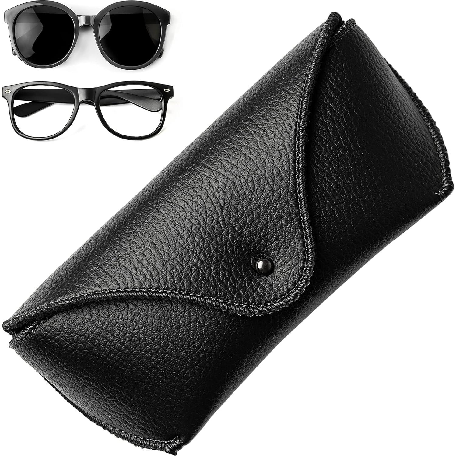 Funda de Gafas de PU Cuero Negra Orsus Mediana Grande