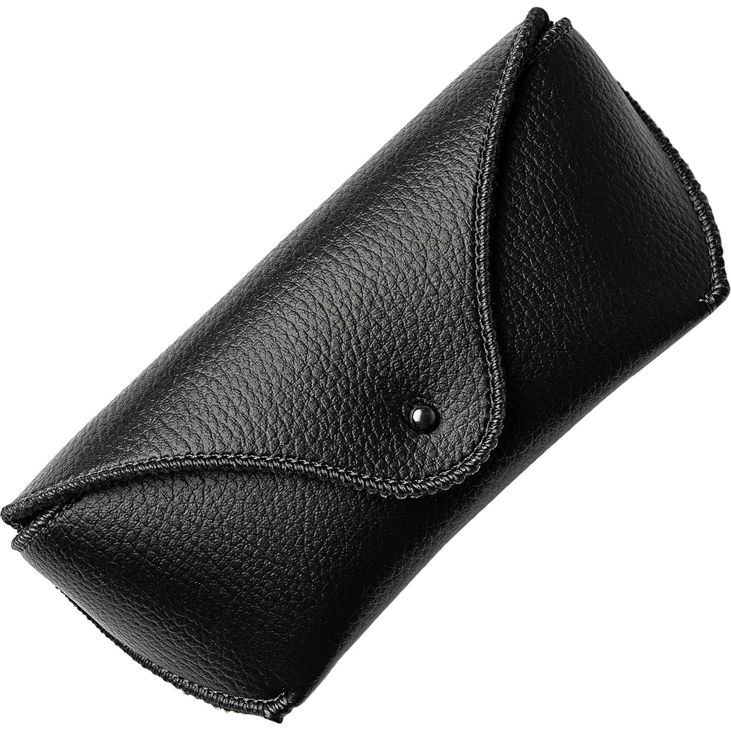 Funda de Gafas de PU Cuero Negra Orsus Mediana Grande