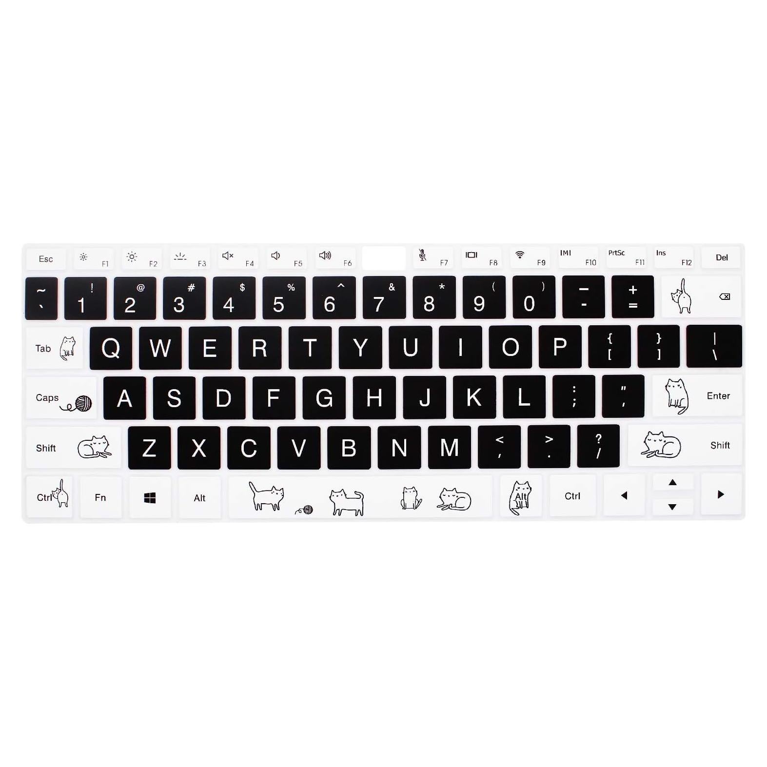 Cubierta de teclado de silicona HRH para Huawei MateBook 13.9"
