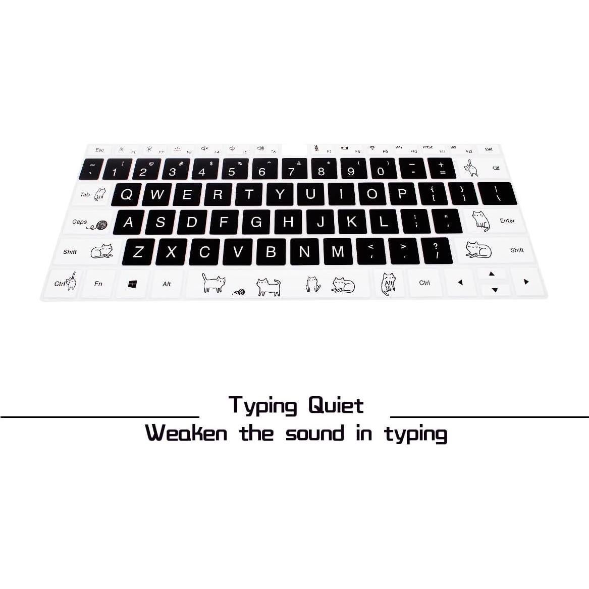 Cubierta de teclado de silicona HRH para Huawei MateBook 13.9"