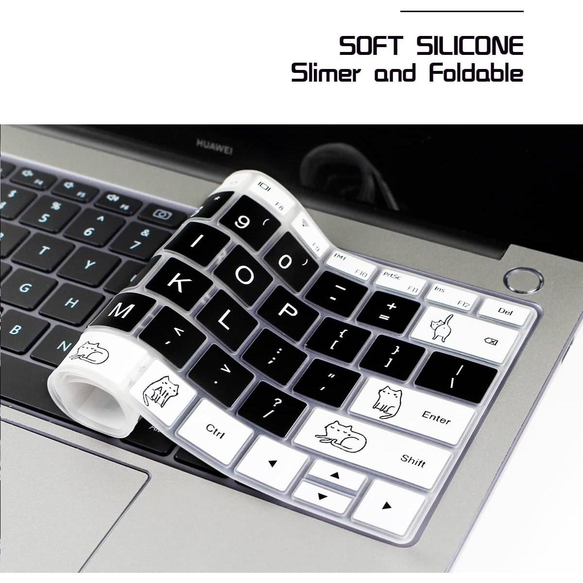 Cubierta de teclado de silicona HRH para Huawei MateBook 13.9"