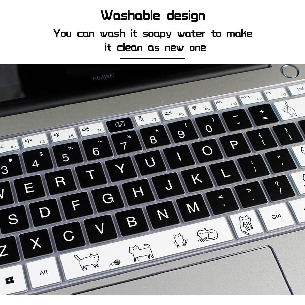 Cubierta de teclado de silicona HRH para Huawei MateBook 13.9"