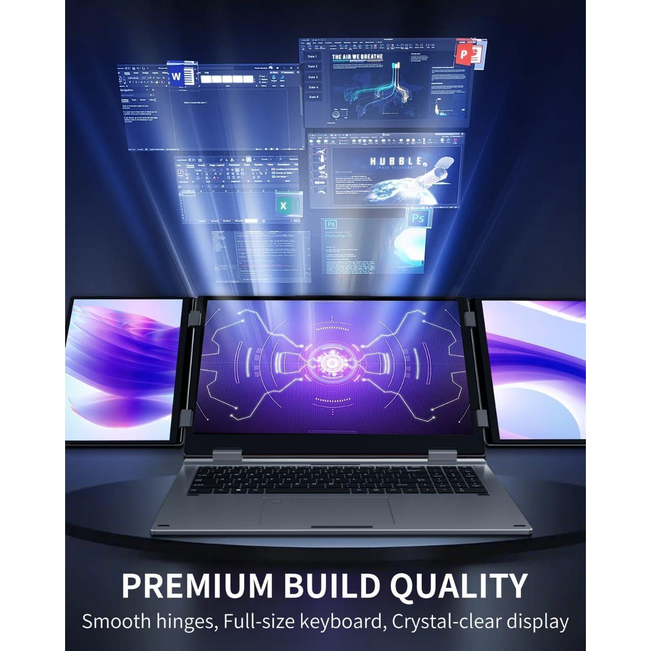 Portátil KOOFORWAY Max16 Triple Pantalla 16" + 10.5" x2, i7, 32GB RAM, 2TB SSD