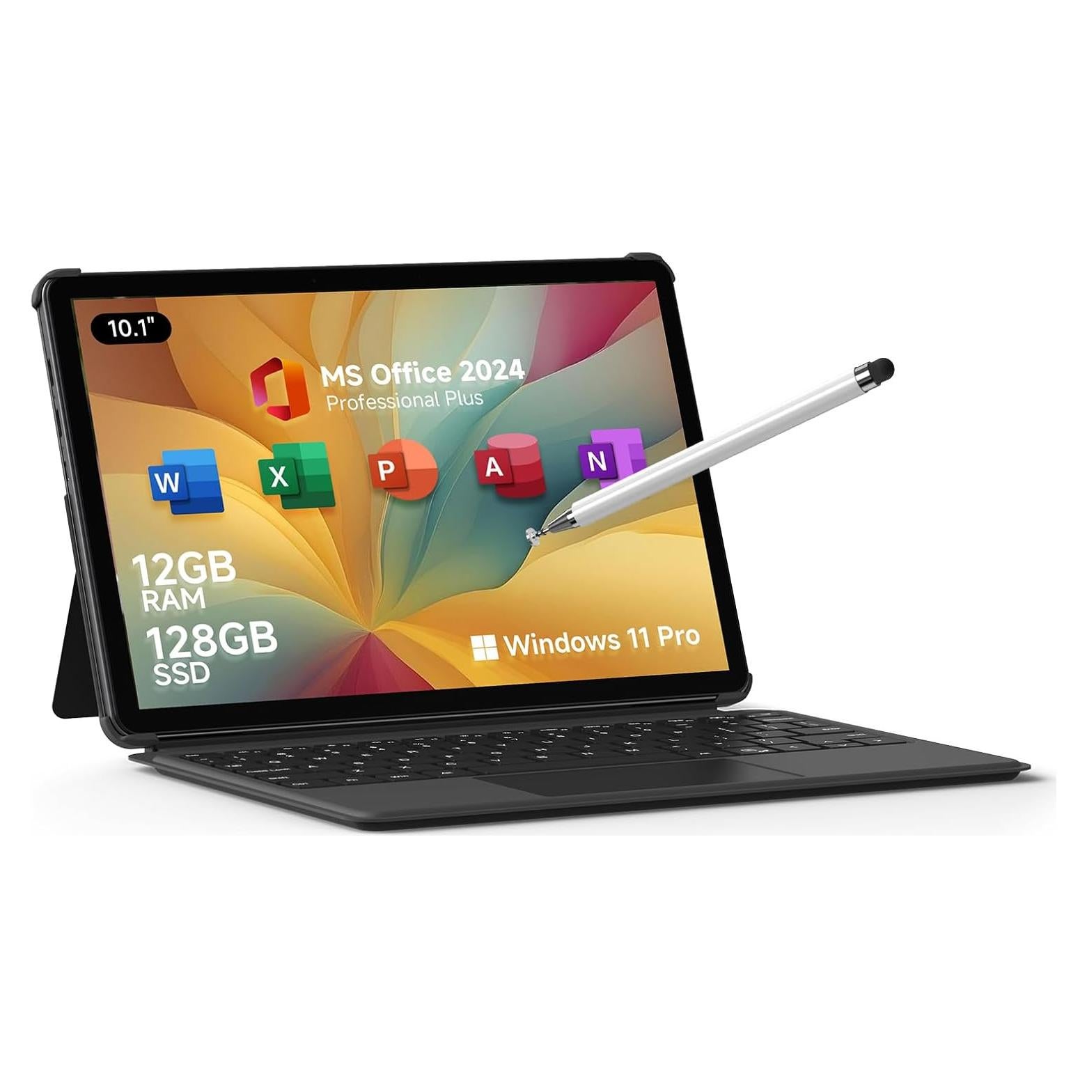 Laptop 2 en 1 EYY 10.1" Touch, 12GB RAM, 256GB SSD, Win 11